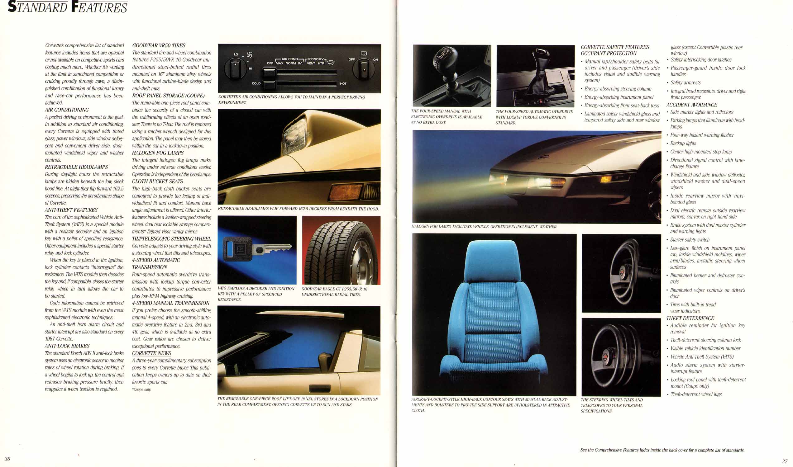 1987 Corvette Prestige Brochure Page 17